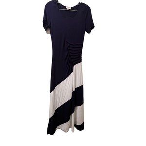 Beige By Eci Womens Maxi Short Sleeve Dress Size M‎